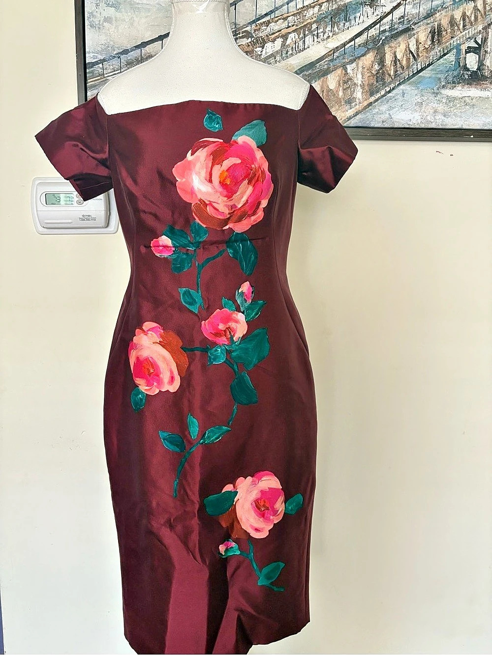Lela rose Floral Midi Dress Size 6 US NWT